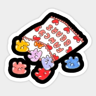 Fancy gummy bears///Drawing for fans Sticker